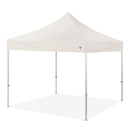 E-Z Up Endeavor Shelter, 10' W x 10' L, Gray Aluminum Frame, White Vinyl Top ENDGKVVP10WH